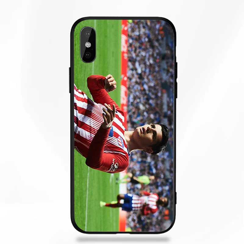 Чехол для телефона Morata для iphone чехол Атлетико Мадрид FC DIY черный мягкий ТПУ чехол для iphone 11Pro X XR XS MAX 7 8 7plus 6 6S 5S SE 5