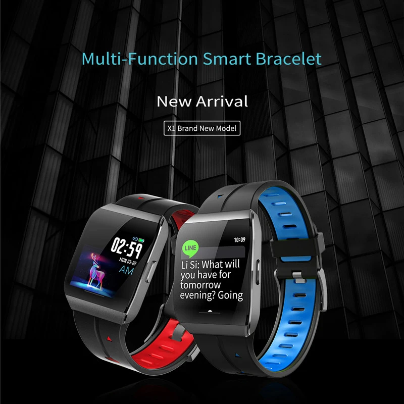Eseed X1 Smart Watch Men 1.3 Inch Alloy Case IP68 Waterproof Heart Rate Monitor 30 Days Long Standby Smartwatch