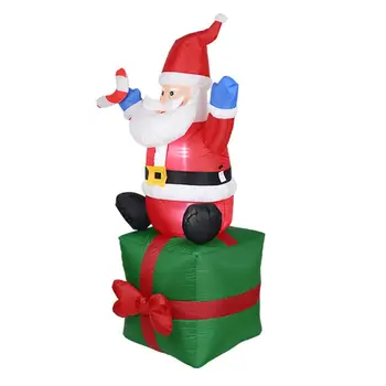 

1.8M Led Inflatable Santa Claus Props Christmas Home Garden Party Decorate Toys