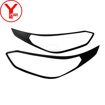 

black head light cover For Toyota Yaris hatchback sedan 2018 ABS car parts Lamp Hoods For toyota yaris accessories 2019 YCSUNZ