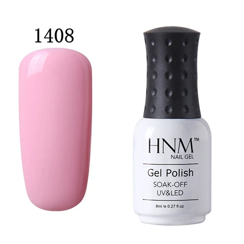 HNM 8 мл УФ-гель для ногтей светодиодный светильник Гель-лак 58 цветов Гель-лак чистые цвета Полупостоянный Гель-лак для ногтей основа Топ - Цвет: 1408