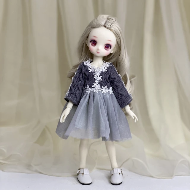 Adollya BJD Doll Accessories Fashion 1/6 Clothes for Doll Tops Bottoms Headwear Socks Clothes Suit Suitable for 1/6 Doll 4