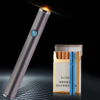 

Can be placed cigarette box USB lighter charging cigarette lighter smart mute electronic lighter smoke accessories