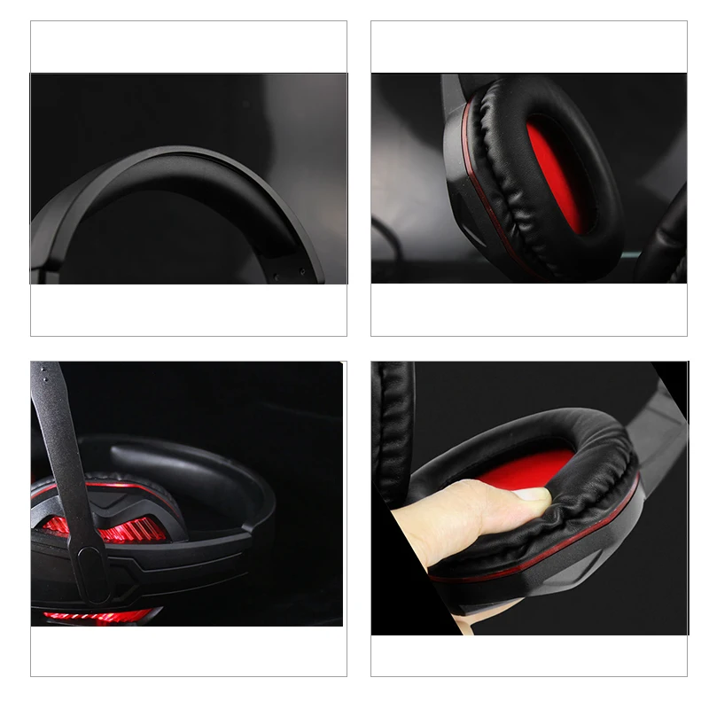 3 5Mm Gaming Headset With Led Light Microphone Stereo Earphones Deep Bass For Ps4 One Pc Computer Laptop