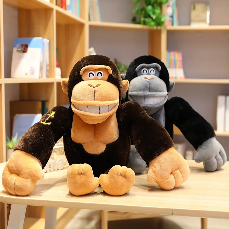 Высококачественная плюшевая игрушечная подушка в виде животного gorilla размером