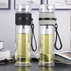 500ML Glass Water bottles for dink tea with infuser  Double Wall Bottle for water brief Portable outdoor ST195 1