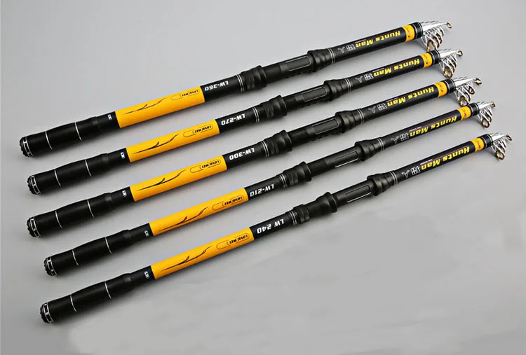 Sea fishing rod carbon fiber material super hard three color optional fishing tools 2.1m-3.6m