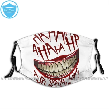 

Joker Mouth Face Mask HAHAHA Facial Mask Fashion Cool with 2 Filters for Adult