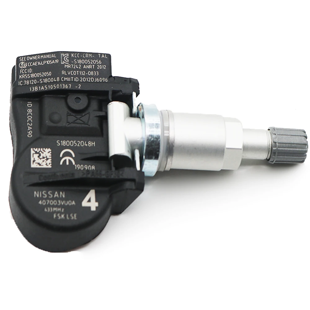 Détecteur Pression Pneu 407003VU0A Capteur Pression Pneus 407003VU0A - Compatible Nissan Renault - TPMS Détecteur Pression Pneus Voiture