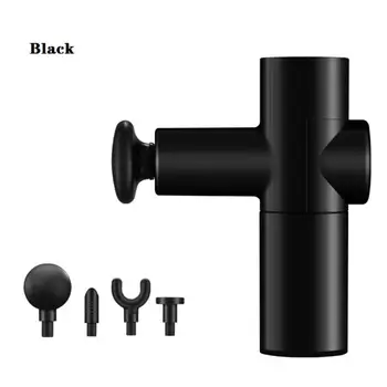 

Mini Fascia Gun Portable 4 Heads Massage Gun Body Relaxation Percussion Massager Deep Tissue Muscle Vibrating Sports Fitness