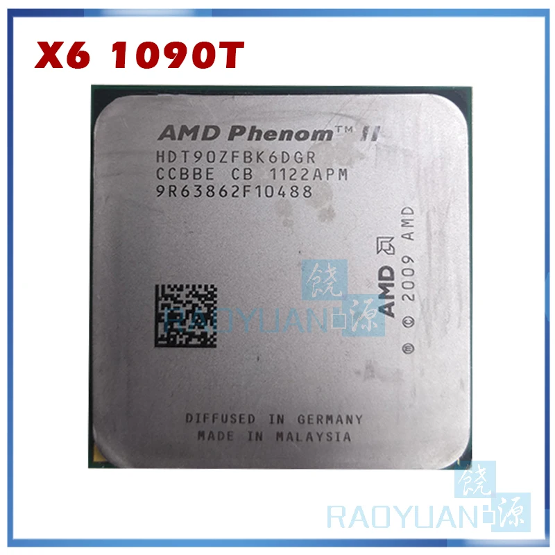 AMD Phenom X6 1090T X6-1090T 3 2 ГГц шестиядерный Процессор процессор HDT90ZFBK6DGR 125 Вт Разъем AM3 938pin