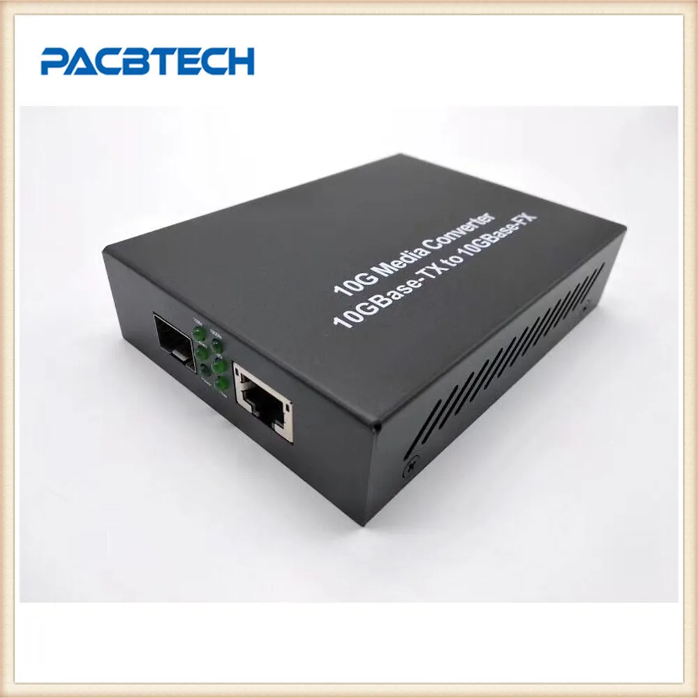 10G Ethernet волоконный медиаконвертер+ 1RJ45 с SFP модулем внутри