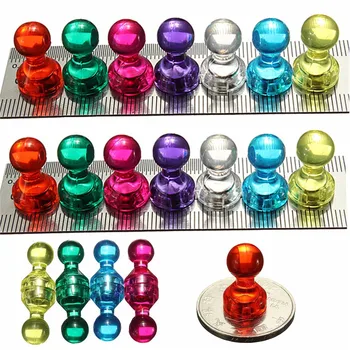 

14 Strong Neodymium Noticeboard Skittle Men Pin Magnets Fridge DIY Whiteboard Uses in Office Advertising Education and Other Pur
