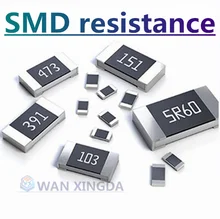 

100Pcs SMD 0805 1% high precision resistor 1R 1.5R 0R 4.7R 100R 200R 430R 1K 15K 22K 36K 10M and other resistor combination kits