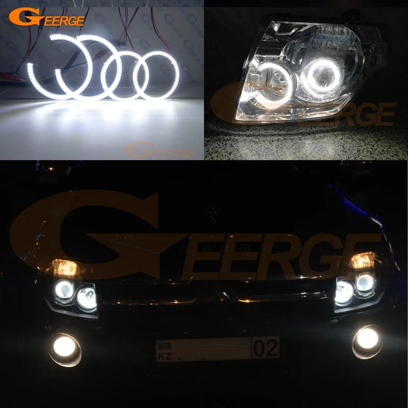 Для Mitsubishi pajero 2006 2007 2008 2009 2010 2012 2013 2014 2015 2016 ультра яркий SMD LED Ангельские Глазки halo
