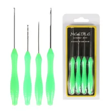 

Baiting Needle Set 2/3/4 Pcs Hook Drill Boilie Bait Carp Fishing Terminal Tackle Lead Core Rig Stainless Steel PVC Fishing Accs