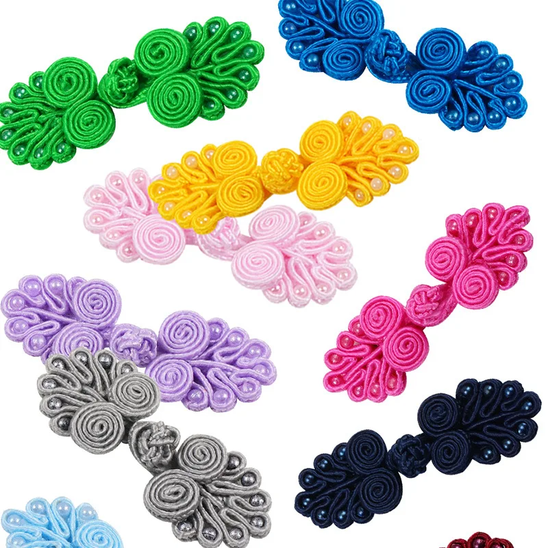 10 Pairs Chinese Handmade Cheongsam Buttons Knot Fastener Chinese Knot Buttons DIY Handcraft Clothing Decorative Accessories 2