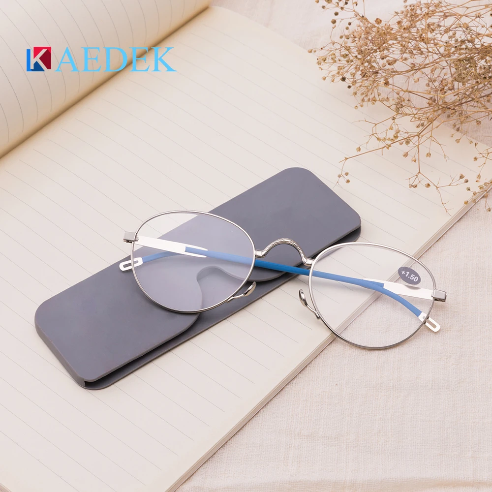 KAEDEK мужские и женские очки для чтения портативные мини-очки дальнозоркости