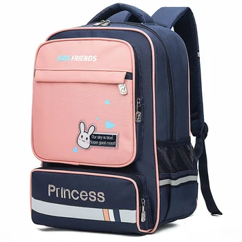 

Large 43cm schoolbags Cute Student School Backpack Hit Color Waterproof Bagpack Primary School Book bags for Teenage Girls Kids