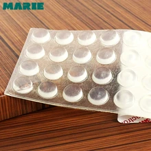 64 Grains pour 1pc silicone butoir de porte en caoutchouc 11MM Dia 5MM épaisseur auto-adhésif meubles pare-chocs amortisseur tampon Durable(China)