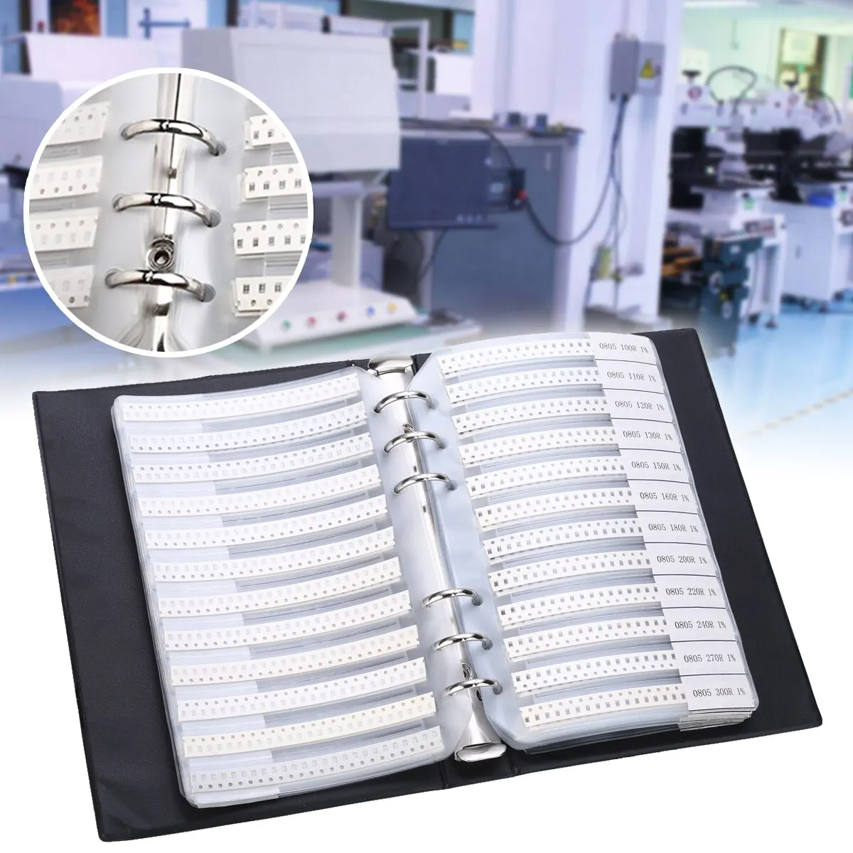 4250pcs 170 Values 0805 1% SMD SMT Chip Resistors Assortment Kit Sample Book   1