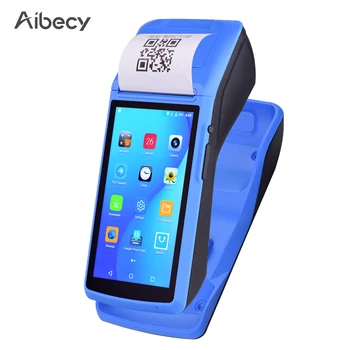 

All in One Handheld PDA Printer Wireless Android POS Payment Terminal Receipt Printer with 5 Inch Touchscreen Charging Dock