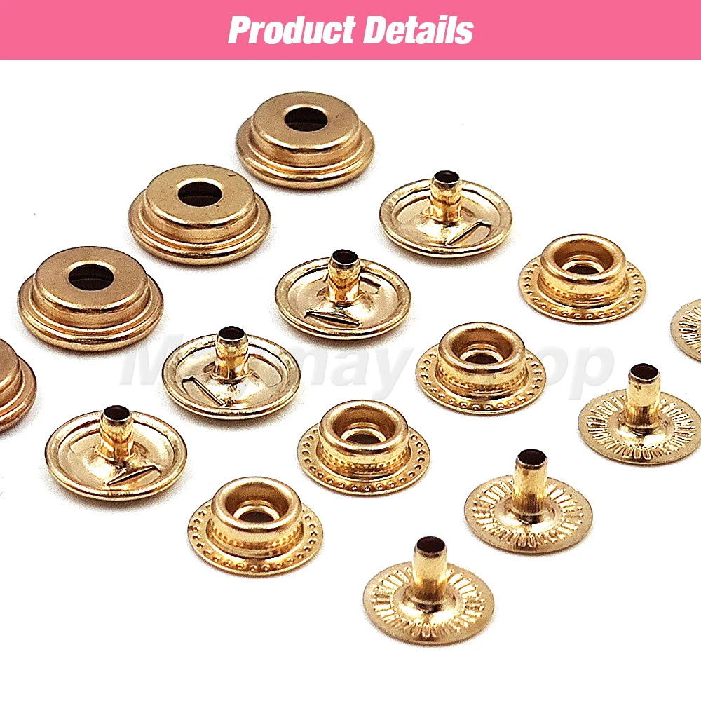 Metal Optional Installation Tools Kit  Metal Snaps Press Button Studs -  50set Snap - Aliexpress