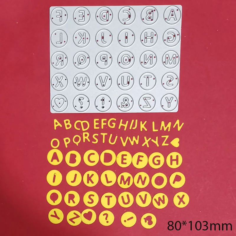 

Metal Steel Die Cuts Mold 26pcs Letters Frame Craft Cutting Dies Stencils for Scrapbook Paper Card Making DieTemplate 2021 New