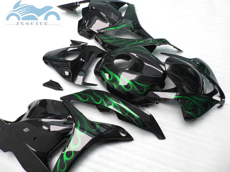 7 подарки обтекатель OEM комплект Подходит для Honda CBR600RR 2009 2010 2011 CBR 600 RR 600RR 09 10 11 черный зеленый Пламя обтекателя комплекты ZT06
