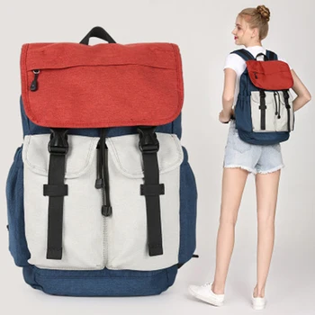 

School bag student Korean style double shoulder large capacity female computer travel luggage travel backpack