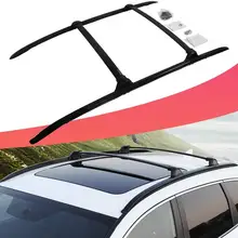 4 шт. левый и правый алюминиевый стеллаж для крыши, перекрестный стержень, rail подходит для H-o-n-d-таможенный приходной ордер CR-V