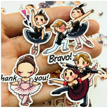 

40Pcs/Set Vintage Ballet Girl Daily Sticker DIY Craft Scrapbooking Album Junk Journal Happy Planner Decorative Stickers