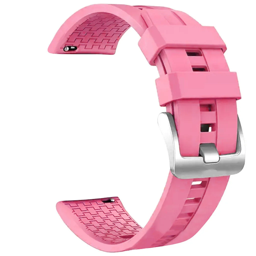 22 мм ремешок для часов Ремешок для samsung gear S3 Frontier Classic/Galaxy Watch 46 мм ремешок для huawei Watch GT 2 браслет умные часы - Цвет: Pink