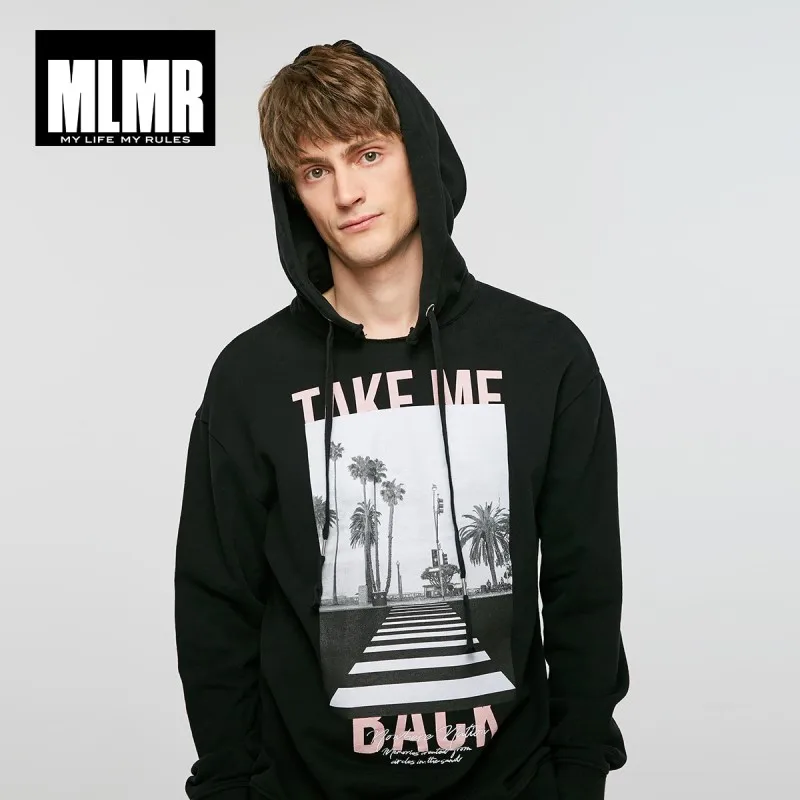 Мужские модные спортивные толстовки с принтом JackJones мужская одежда в стиле хип