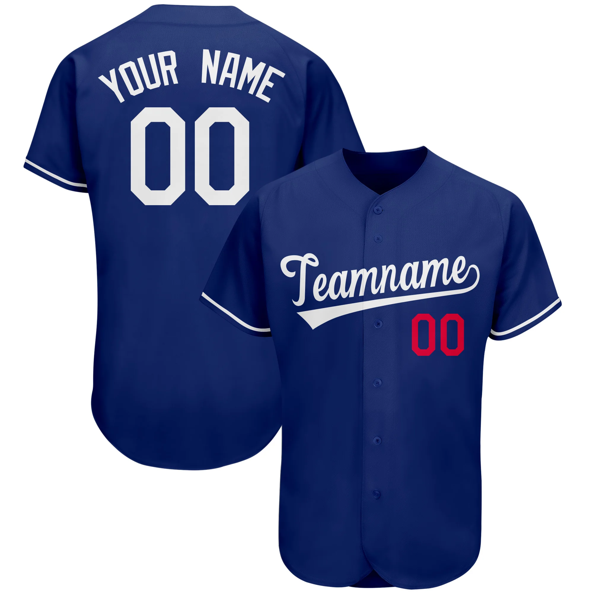 Popular Baseball Jersey Personalized Print Team Name,Number Breathable V-neck Streetshirts Button-down for Male/Women/Kid