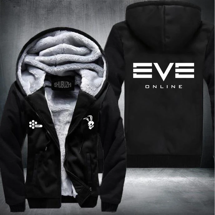 EVE Online Witner Hoodie Mens Thicken Fleece Coat GUSTAS Zipper Jacket US EU Plus Szie shubuzhi drop shipping home EURO SIZE EVE Online Witner Hoodie Mens Thicken Fleece Coat GUSTAS Zipper Jacket US EU Plus Szie shubuzhi drop shipping home EURO SIZE