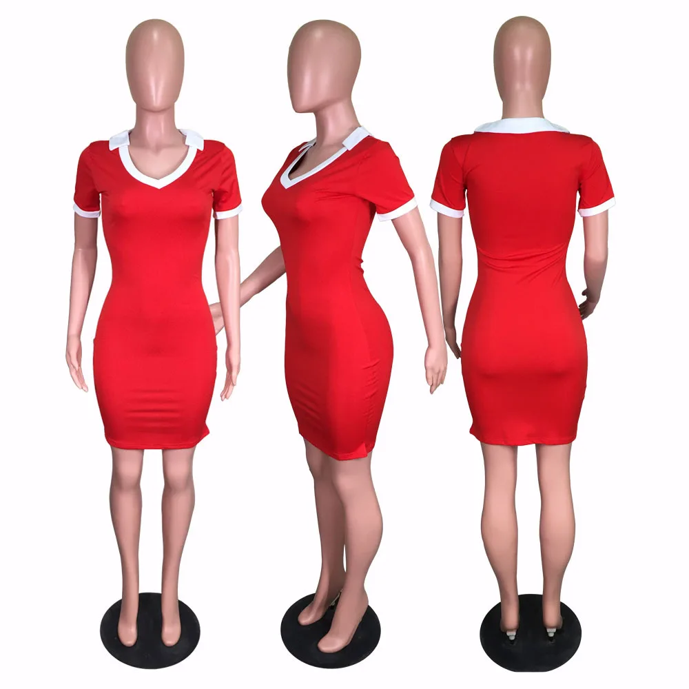 Новинка, женское мини-платье с v-образным вырезом в полоску, с коротким рукавом, длиной выше колена, одежда для активного отдыха, повседневные Модные миди платья, наряд WY6565