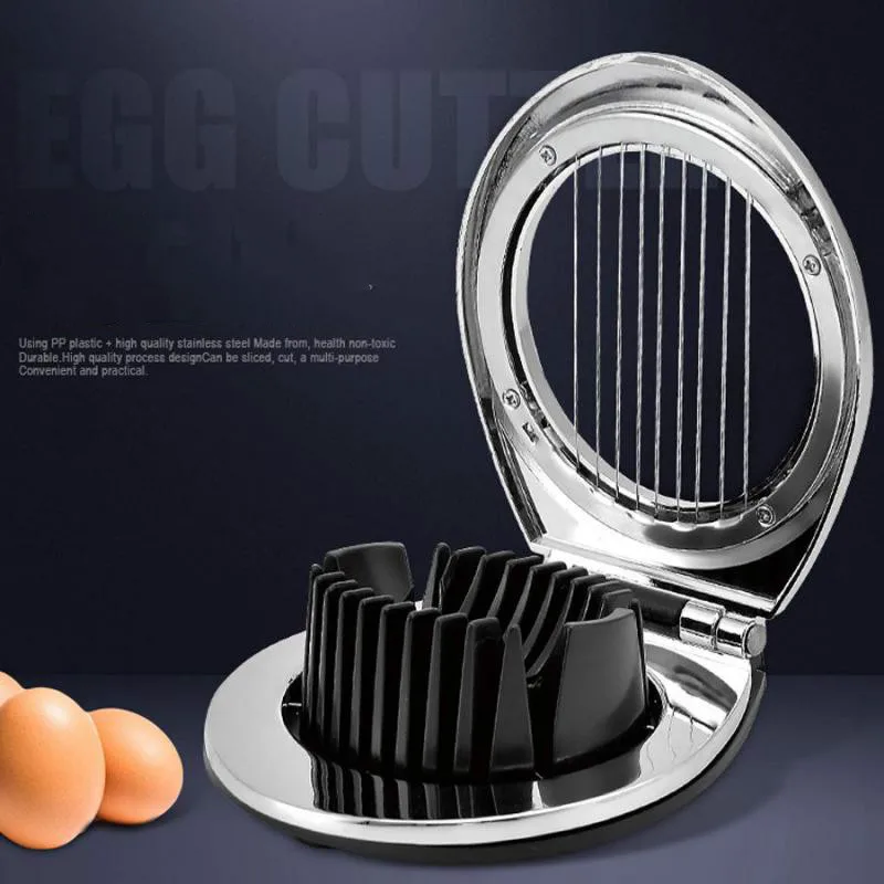 

Kitchen Accessories Stainless steel egg cutter slicing and dicing kitchen tools practical and convenient egg tools
