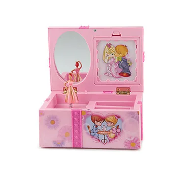 

Baby Girls Music Box Creative Gifts rattle toys Kids Clockwork Musical Jewel Case Storage music Organizer Gift Educational toy