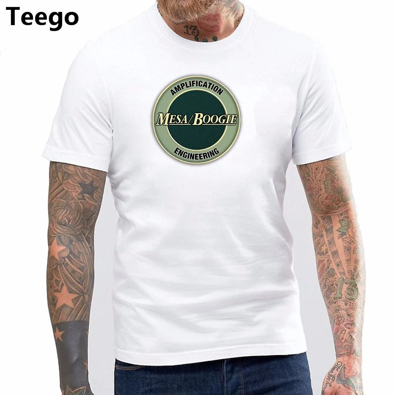 JuDian Mesa Boogie Logo T Shirt For Men Hip Hop Short Sleeve Casual Printed Tee Size S-3Xl ghost terror Skeleton cute | Мужская одежда