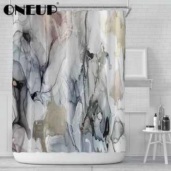 

ONEUP Waterproof Shower Curtain For Bathroom Creative Printing Home High Quality Shower Curtain With Hooks Bathroom Accessories