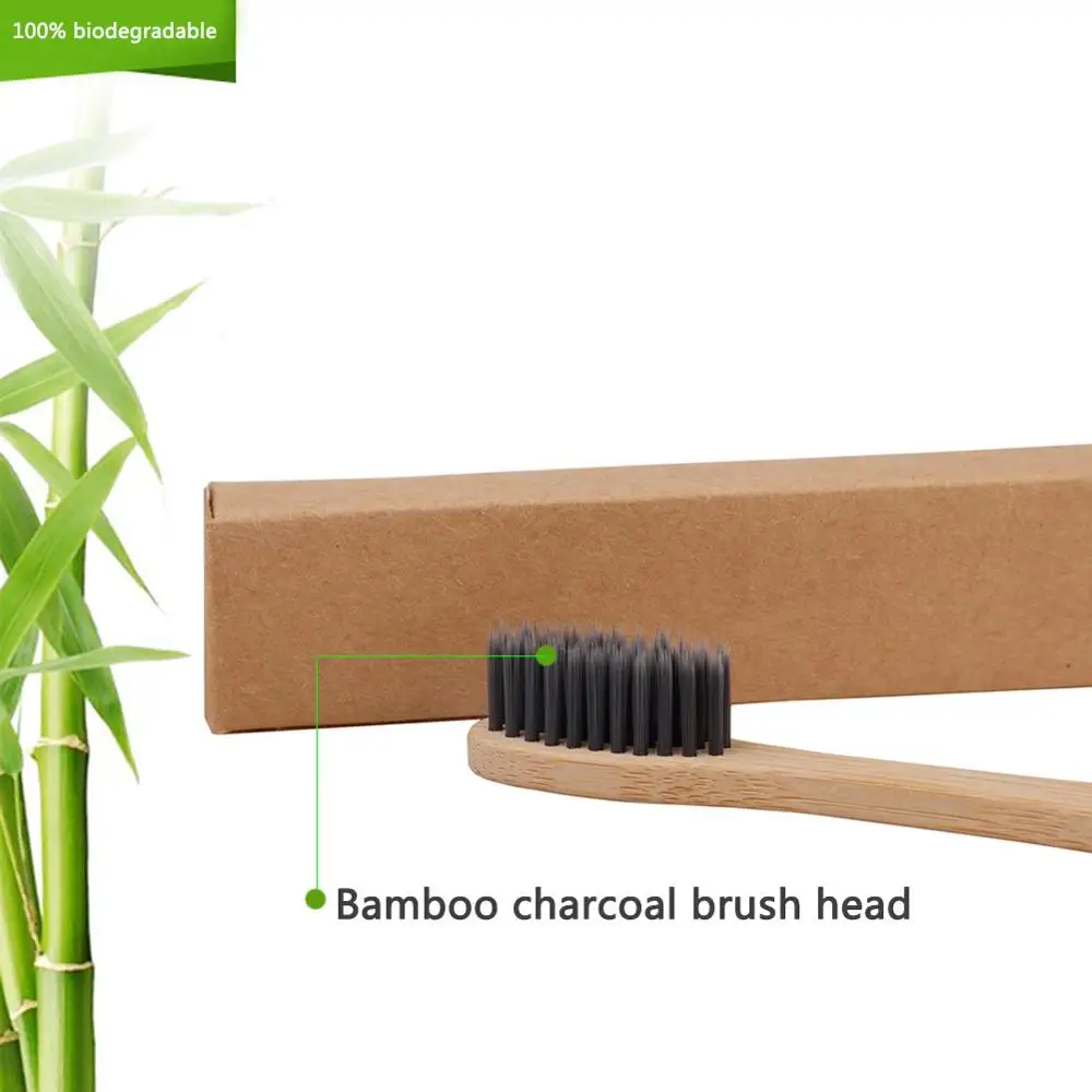 Natural Bamboo Toothbrush Wood Toothbrushes Soft Bristles Capitellum Fiber Toothbrush Eco-Friendly Oral Care travelling