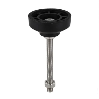 

M8 x 70 Screw Thread Type Plastic 50mm Base Diameter Legs Graders Support