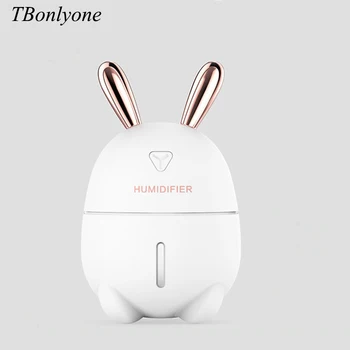 

300ml Rabbit Electric Ultrasonic Air Humidifier USB Fogger Aroma Water Soluble Oil Diffuser for Home Mist Maker Christmas Gift