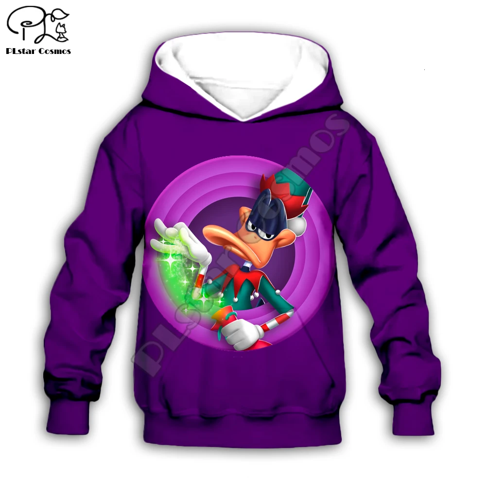 

Kids Bugs Bunny print 3D merry christmas hoodies Daffy Duck Sweatshirts child toddler Looney Tunes boy girl zipper tshirt Pant