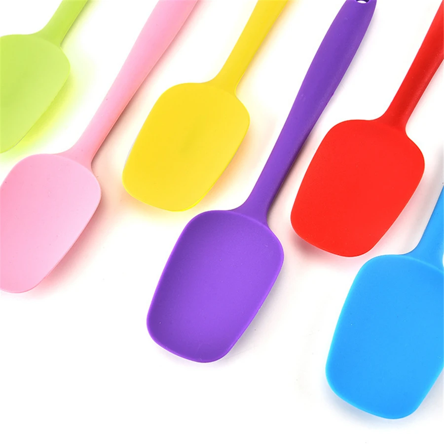 20 Pcs Seamless Silicone Spoon Spatula BPA Free Kitchen Scraper Utensil for Baking and Cooking Ice Cream Scoop
