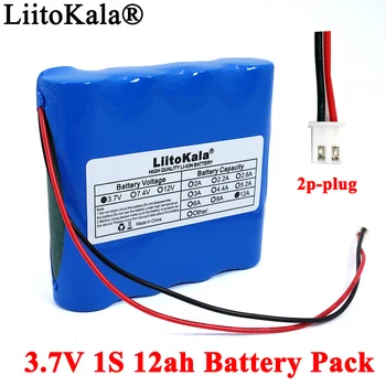 

Liitokala 3.7V 18650 Lithium Battery Pack 12000mAh Fishing LED Light Bluetooth Speaker 4.2V 12ah Emergency Batteries with PCB