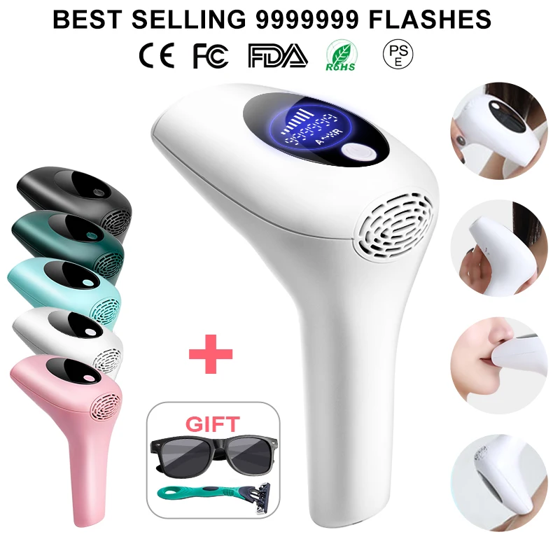 Promo Laser Epilator Hair-Removal Permanent Ipl Painless 999999 Flashes Hot-Sell Dropship Electric NyoAB989l