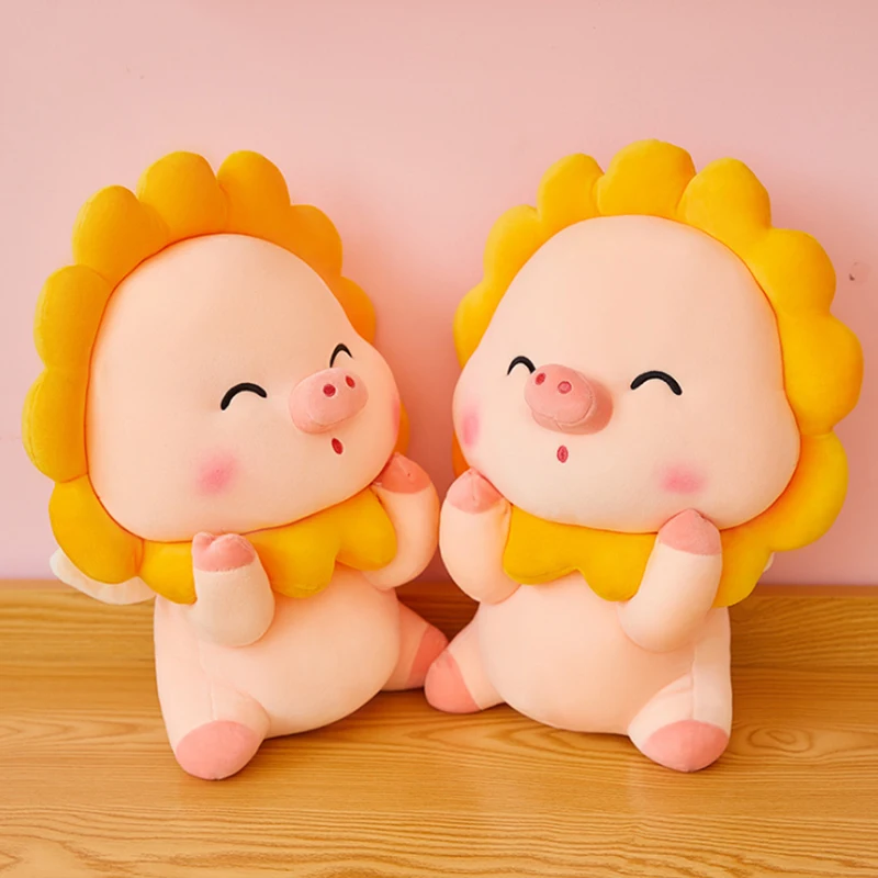 Плюшевая игрушка в виде милой свиньи от солнца 10 60 см мягкая набивная подушка