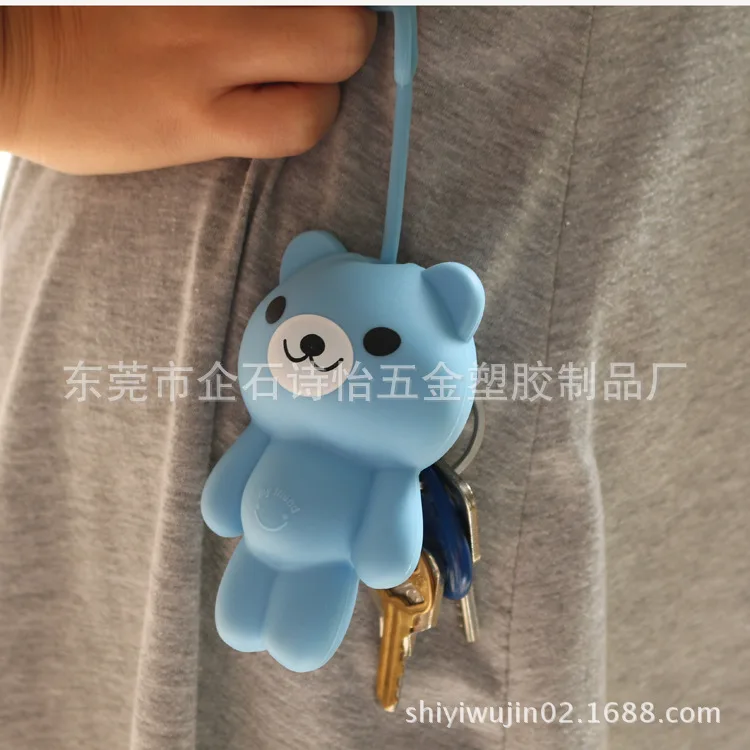 

Bear Silicone Key Bag Export South Korea Silicone Wallet Multi-functional Silicone Key Bag